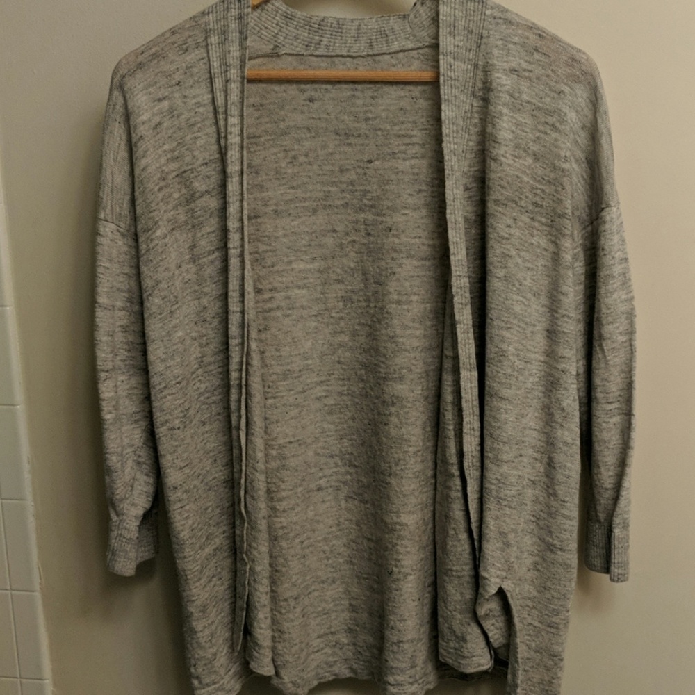 Lightweight gray cardigan